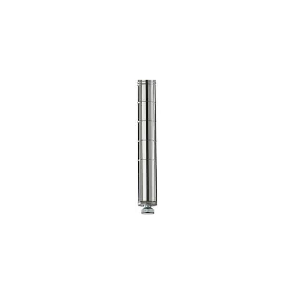Stationary Post For Metro Open-Wire Shelving - 62-1/2"